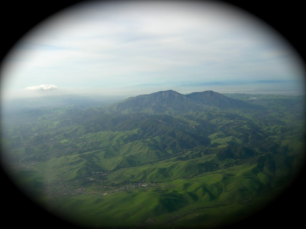 After dodging traffic, I turned north and passed by Mount Diablo.
