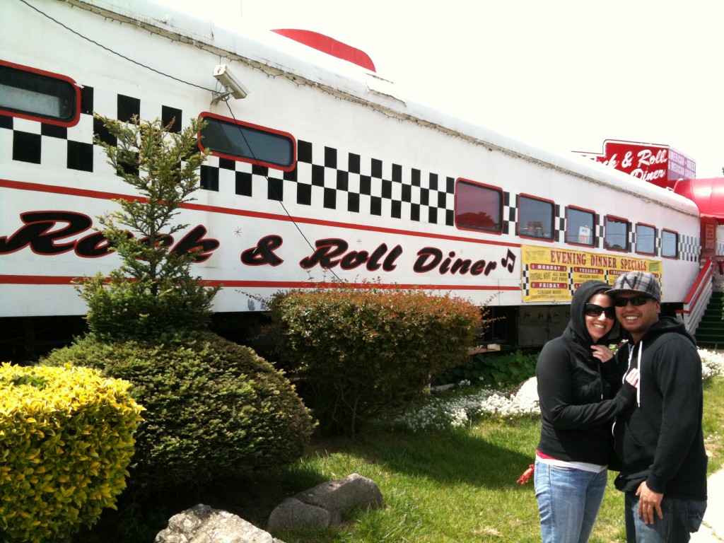 Rock and Roll Diner in an old Railcar.