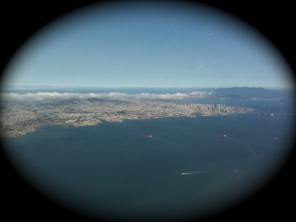Traveling through SFO Class B at 4500 ft. 