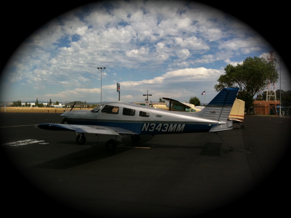 Tried and True Archer III N343MM after arrival into Lincoln Regional near Sacramento, CA. 