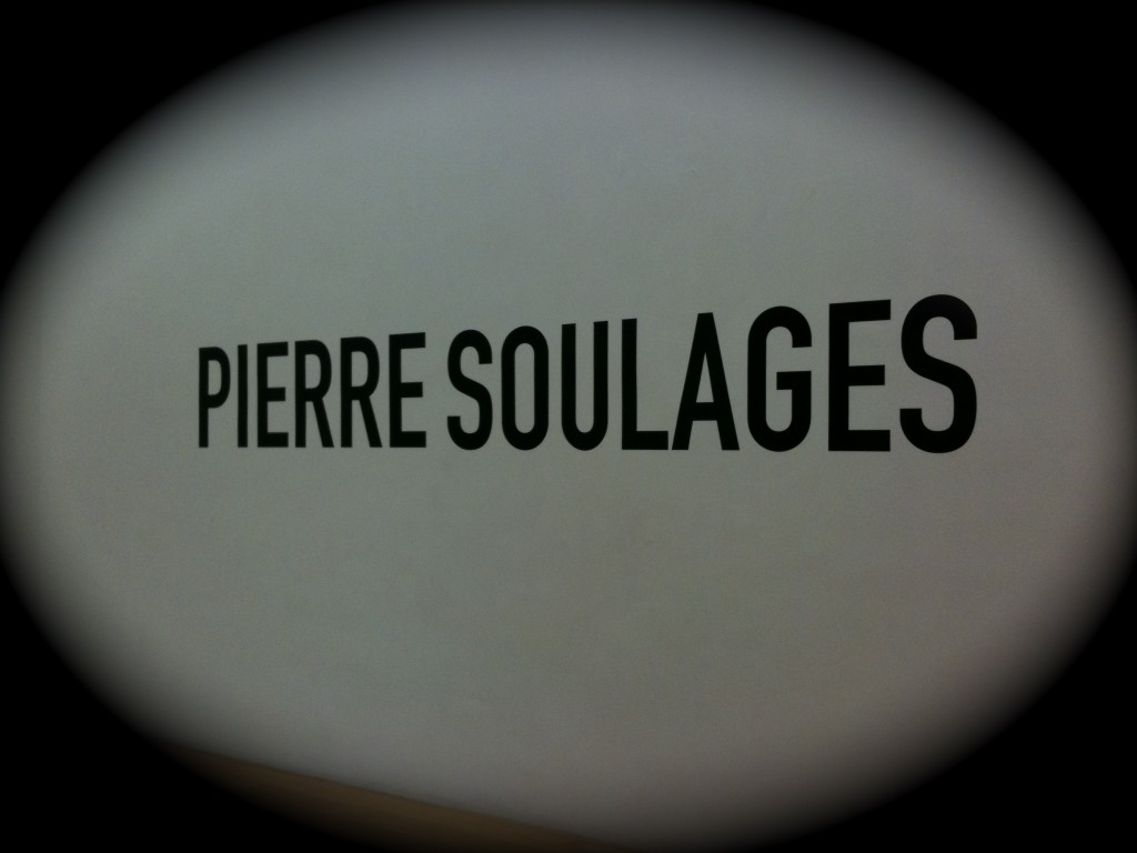 El Exhibición de Pierre Soulages...muy bien arte!